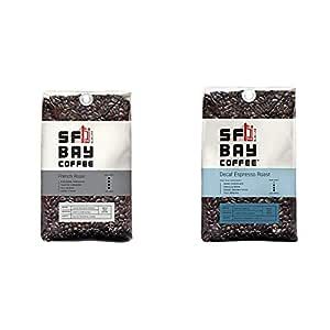 SF Bay Coffee French Roast Whole Bean 2LB (32 Ounce) Dark Roast & Coffee DECAF Espresso Roast Whole Bean 2LB (32 Ounce) Dark Roast Natural Water Processed