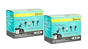 Smart Sips, Decaf Hazelnut Chocolate Chip and Decaf Pecan Pie Flavored Coffee Bundle, 48 Count for All Keurig K-cup Machines, Decaffeinated Flavored Coffee