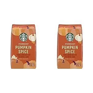 Starbucks Ground Coffee—Pumpkin Spice Flavored Coffee—100% Arabica—Naturally Flavored—1 bag (17 oz) (Pack of 2)